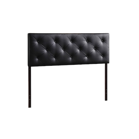 Baxton Studio Baltimore Modern and Contemporary King Black Upholstered Headboard 117-6351